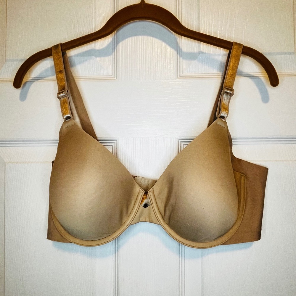 Olga Bra T-Shirt Bra Smooth Cup Underwire Beige 38C